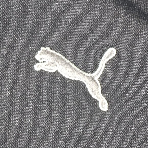 Puma Full-Zip Track Jacket With Graphic Stripes Mens Size XL Black - Picture 8 of 16